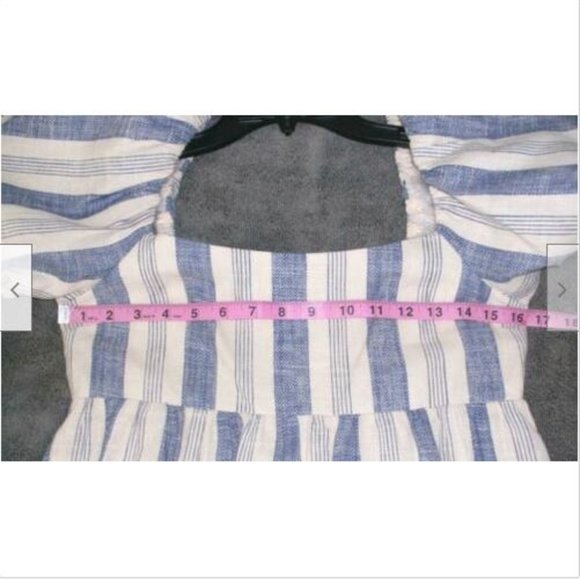 NWT Alice + Olivia Bauery Striped Puff Sleeve Midi Dress 6 - Picture 10 of 11